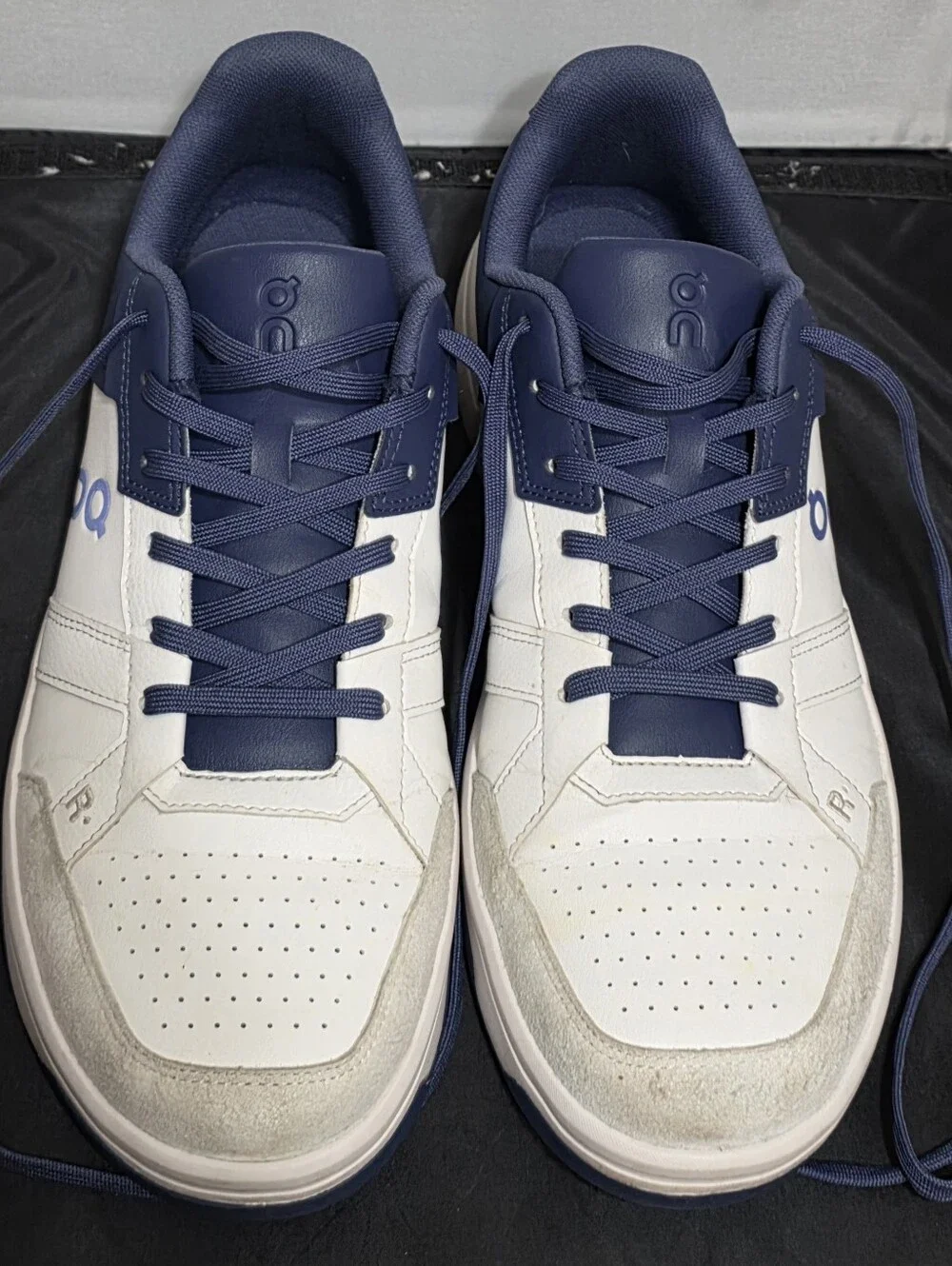 On Cloud The Roger Clubhouse Casual Shoes White / Acai Blue Sz 12 3MF10541534